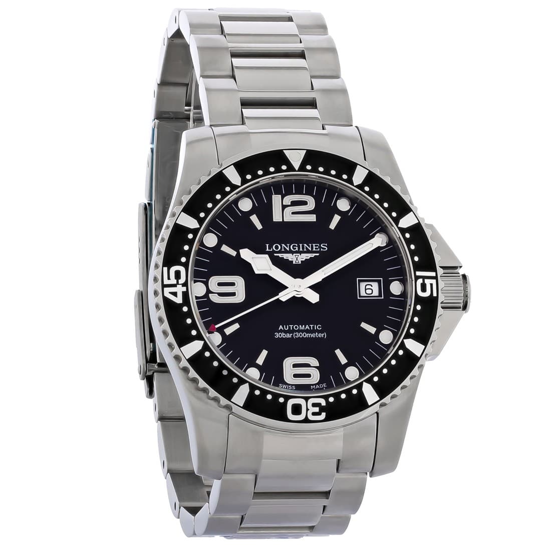 Longines Hydroconquest Men's Black Dial Swiss Automatic Watch L3.742.4.56.6