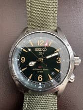 JDM Seiko Alpinist GMT Green Dial