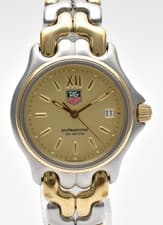 [NEAR MINT] TAG Heuer SEL S05.013M Gold Dial Gold Silver Women's Watch ＃12789