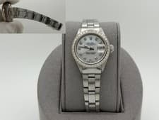 Rolex Ladies Datejust 6916 26mm Mother of Pearl Diamond Dial Diamond Bezel Steel
