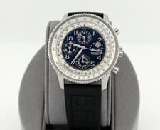 Breitling Montbrillant Olympus A19350 42mm Black Dial Moonphase Stainless Steel