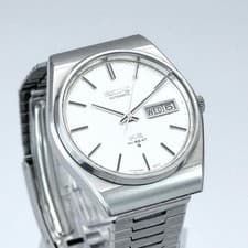 Seiko King Seiko 5626-8010 Hi-Beat Automatic Silver Day Date Wristwatch