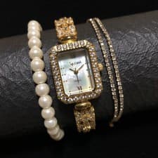 Abiste Crystal Sparkling Bracelet Watch