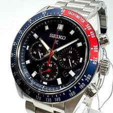 Seiko Speedtimer Solar Chronograph SBDL097 V192 Men's Watch Box Warranty Unused