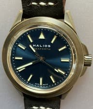 Halios Seaforth Bronze Blue Dial, full kit Bronze