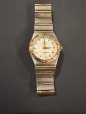 OMEGA Constellation 18k Gold Bezel & Connecting Bars / 24mm 90s Ladies Watch