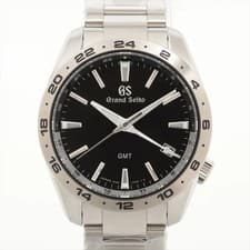 Grand Seiko Sports collection GMT SS SS QZ black dial 9F86-0AK0
