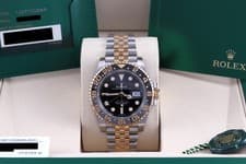 Rolex 2026 GMT-Master II Two Tone Gray/Black Ceramic Box/Papers/Card 126713GRNR