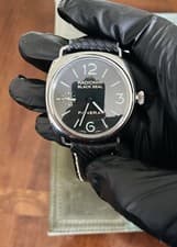 Panerai Radiomir Black Seal PAM00183 Stainless Steel Black Leather