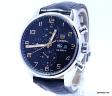 TAG HEUER CARRERA CAL.16 CV2A1AB Black Dial Rose Gold Hands Hour Automatic Watch