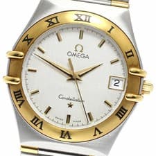 OMEGA 1312.30 Constellation Date Half Bar Quartz Men s Good condition 939149 Use