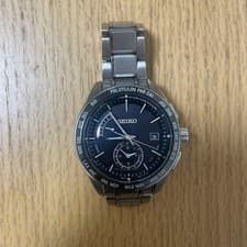 Seiko Watch Black Used Date Display From Japan