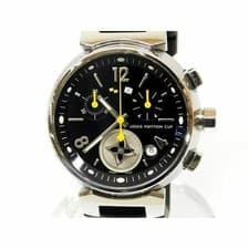 Vuitton Tambour Lovely Cup MM Q132G Chronograph Quartz Watch Monogram Boys Ladie