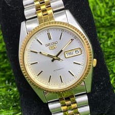 Rare Seiko President SNXJ90 AUtomatic 7S26-3110 white dial watch American Psycho