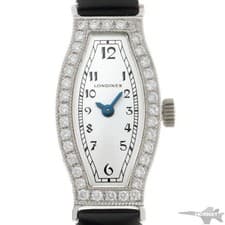 Longines Les Elegantes de L2.144.7.72.2 Hand Winding Diamond White Gold Womens