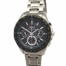 Seiko Brightz Chronograph Solar Radio Watch Men SAGA027 with Stopwatch From Japa