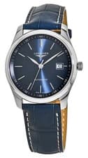 Longines Master Collection Automatic Blue Leather Date Mens Watch L2.793.4.92.0