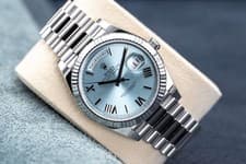 Rolex Day Date 228236 Platinum Blue Dial 40mm 2025 New/Unworn Box & Papers