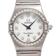 OMEGA Constellation 1460.75 12P diamond SS Quartz Ladies Watch C#146380