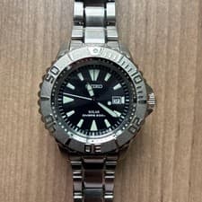 SEIKO Prospex Solar Diver 200m Black Dial Yacht Master Style 42mm Case Authentic