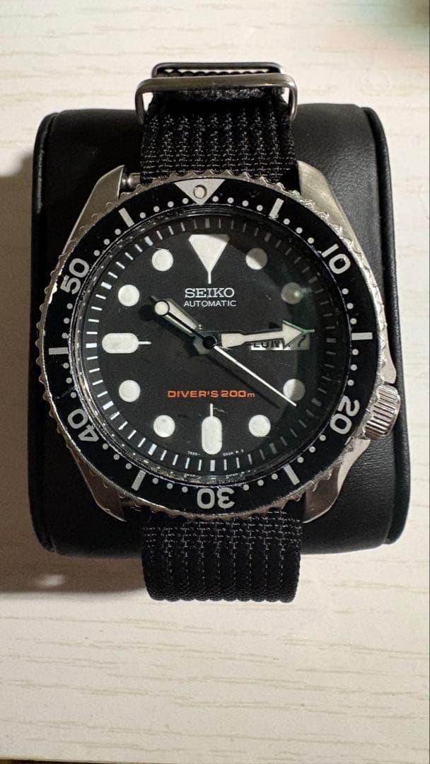 Seiko SKX007 Black Boy Diver's Watch Used From Japan