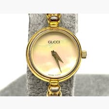 [Near MINT] Vintage GUCCI 2700.2.L  Shell Dial Gold Quartz Women's Watch JAPAN