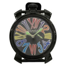 GAGA MILANO Manuale 46 5082.1 5**** Black Men's Wrist Watch