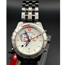 Wenger 70831 Aquagraph Yacht Racer Swiss Made Men's Chronograph Watch NIBWT