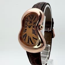 Salvador Dali Soft Watch Melting Watch EXAEQUO Gold Dial Original Strap Working