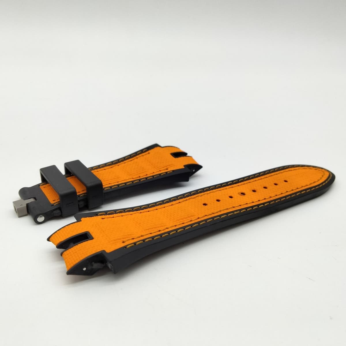 Roger Dubuis Orange Black Rubber Watch Strap Pre-Owned Used