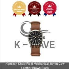 Hamilton Khaki Field Mechanical 38mm Cow Leather Brown Black