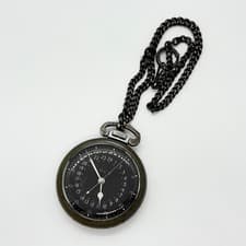 HAMILTON POCKET WATCH GCT Greenwich Civil Time AN-5740-1 Black Hand-Wound Auth