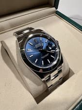 NEW 2025 Rolex Datejust 41mm 126300 Oyster Blue Stick Dial Complete Set!