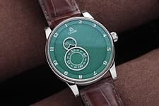 Trilobe Nuit Fantastique Grained Green Titanium Regulator Spinning Disks NF05VG