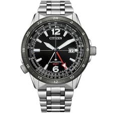 Citizen Promaster Sky NB6046-59E Silver GMT Mechanical Automatic Men Watch NEW