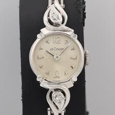 Jaeger LeCoultre 9216ABC0134400 Watch 14K WG Silver Dial Ladies Vintage