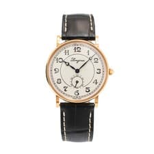 Longines Présence Heritage 34MM l4.767.8 White Dial 18K Yellow Gold Watch