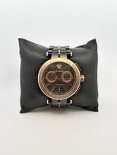 Versace Aion Chronograph Charcoal Bronze Stainless Steel Model VE1D00619 Watch