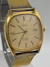 OMEGA De Ville 192.0034 Quartz Date cal.1342 Working Mens Watch w/Box from Japan