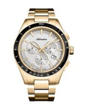 ADRIATICA Men Casual Watch Classic Dress Silver Dial Waterproof Swiss Chronograp