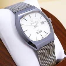 RADO BALBOA Quartz Wristwatch 2986 Silver Dial Authentic Timepiece Genuine