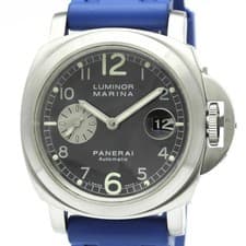 PANERAI Luminor Marina Steel Rubber Automatic Watch PAM00086 Polished BF591115