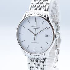 LONGINES LYRE Quartz Date  Silver Belt Men's Watch w-10101