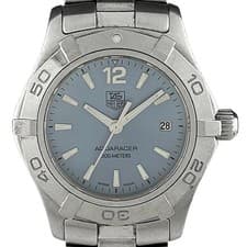 TAG HEUER Aquaracer WAF1417 Watch Quartz Blue Ladies Used