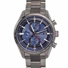 Citizen Attesa Act Line AT8186-51L Eco-Drive Radio Chronograph Titanium Used