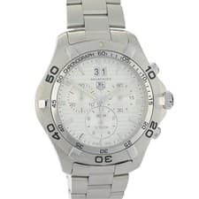 TAG Heuer Aquaracer Chronograph CAF101F 43mm Quartz Men's Watch + Box & Papers