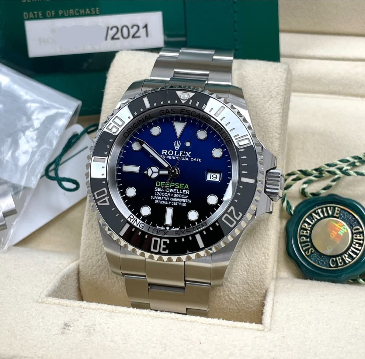 ROLEX DEEPSEA JAMES CAMERON 126660 D-BLUE BOX AND CARD 2021 VERY NICE 44MM
