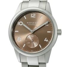 NOMOS Club Sport Neomatik 39 Amber 761 USED Wrist Watch Silver