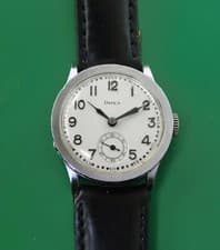 Vintage 1942 DOXA  WWII Military "Calatrava" Style Men's Small Watch