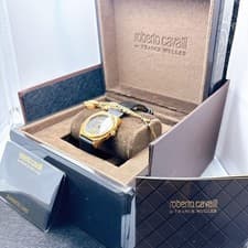 Roberto Cavalli by Franck Muller Quartz Watch 34mm Unisex 18cm Working w/Box JP